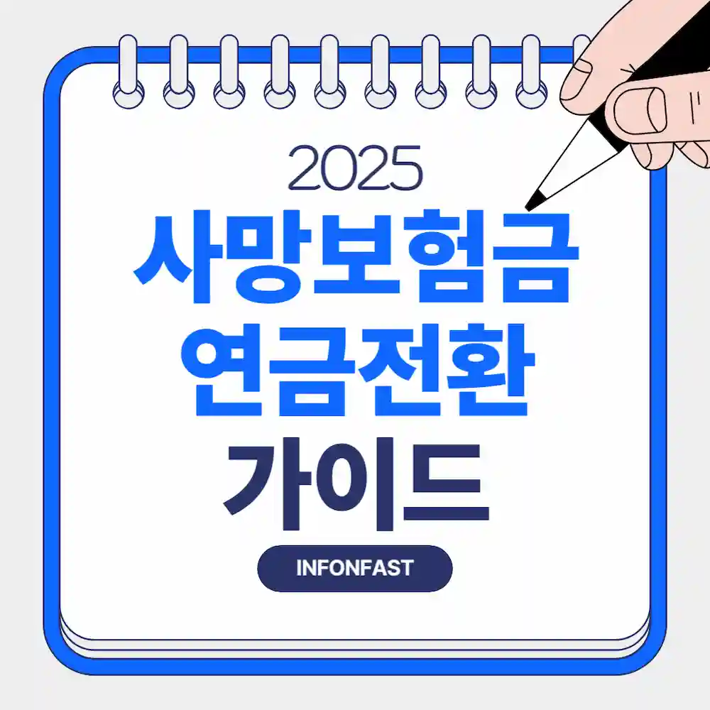 '사망보험금 연금전환 가이드'라고 기재된 블로그 대표 이미지